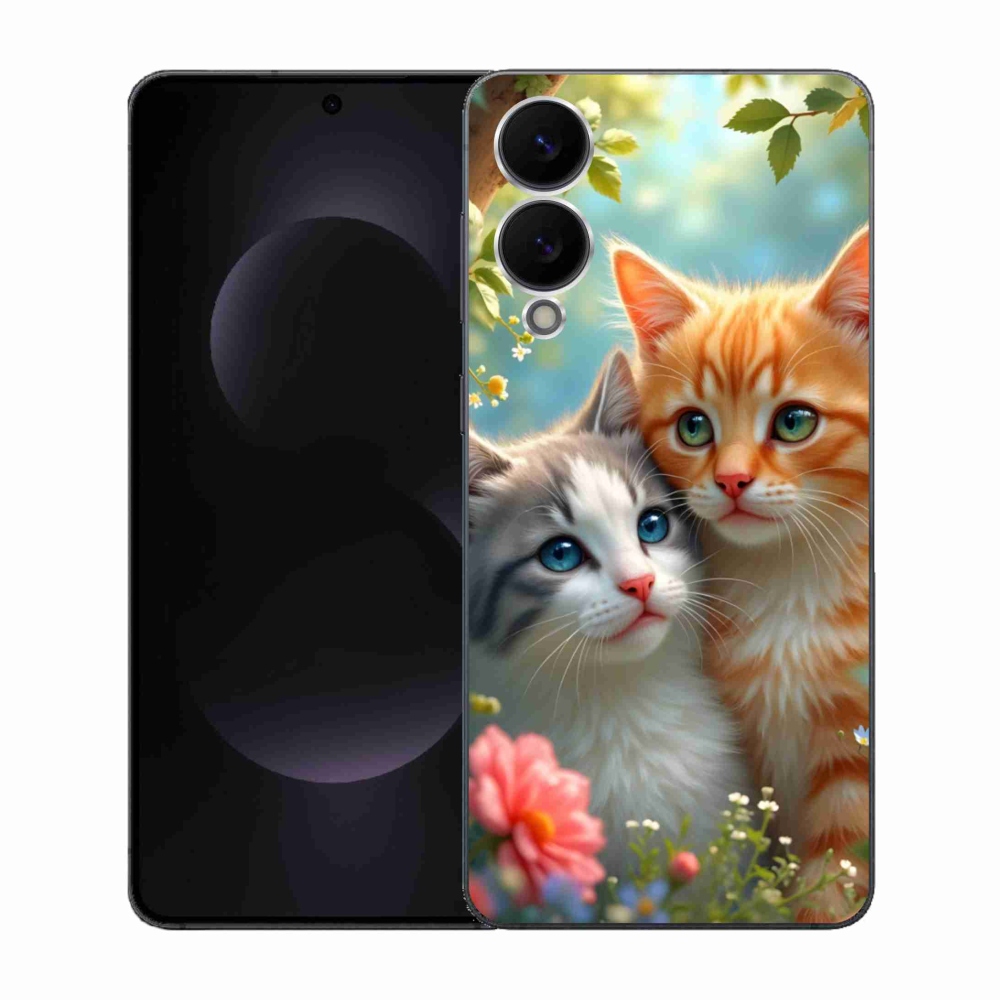 Gelový kryt mmCase na Samsung Galaxy S25 Edge - kočičí láska 2