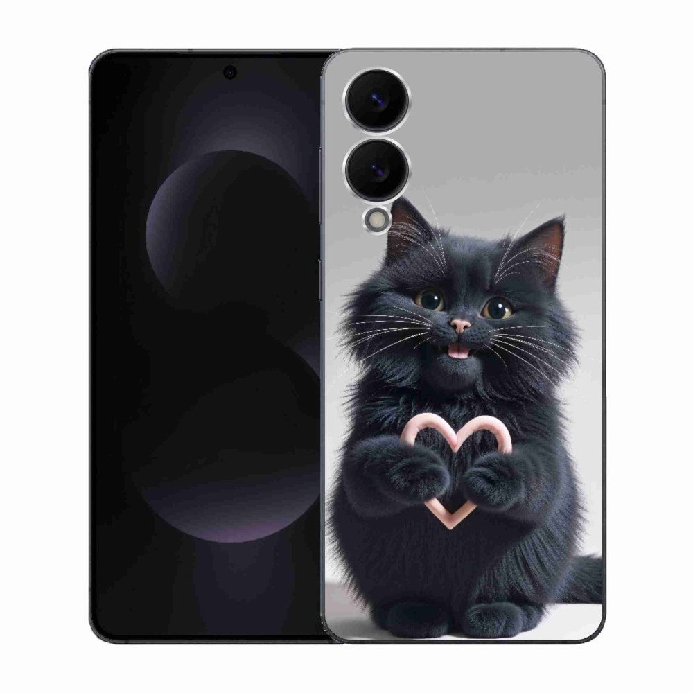 Gelový kryt mmCase na Samsung Galaxy S25 Edge - kočičí láska 3