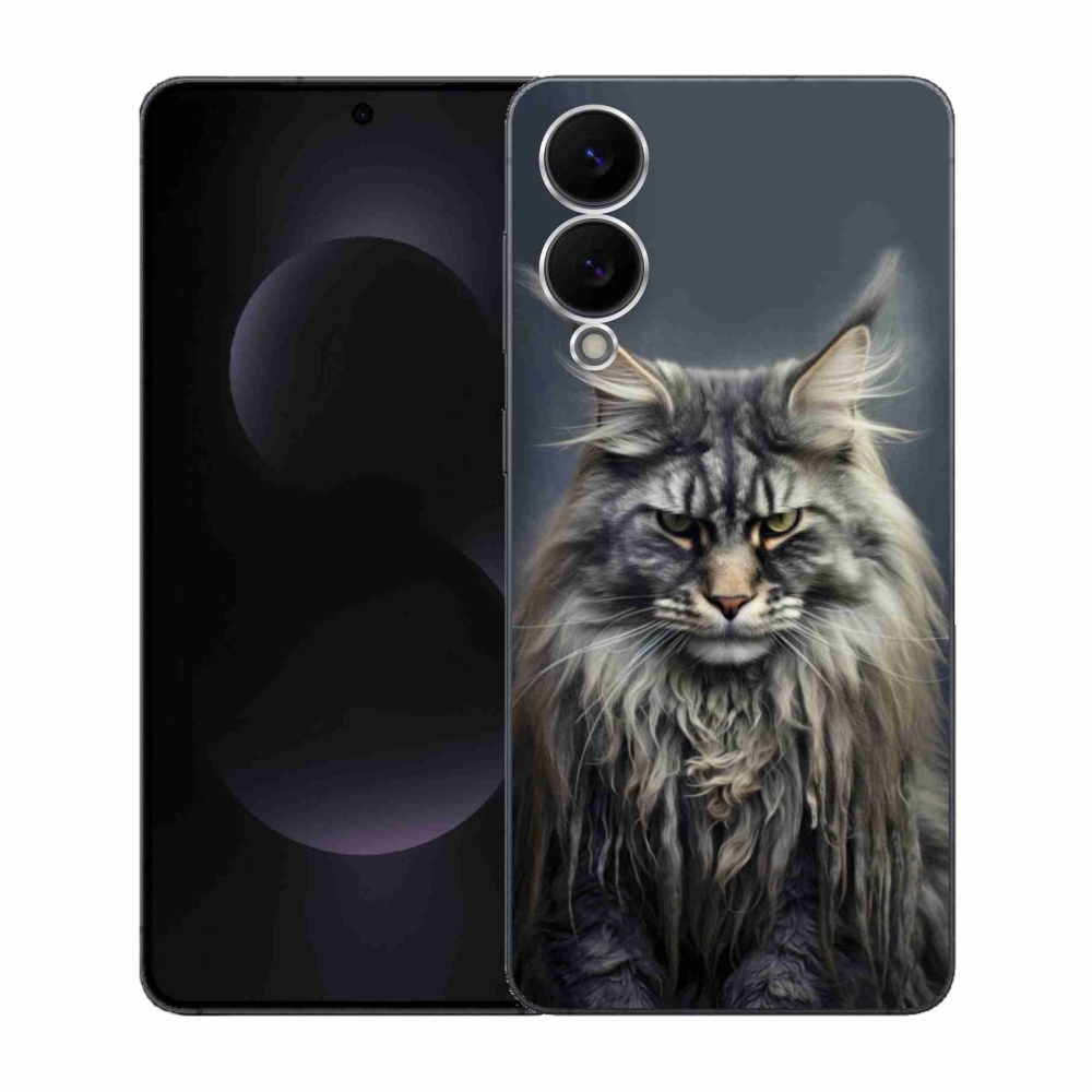 Gelový kryt mmCase na Samsung Galaxy S25 Edge - kočíčí pohled 4