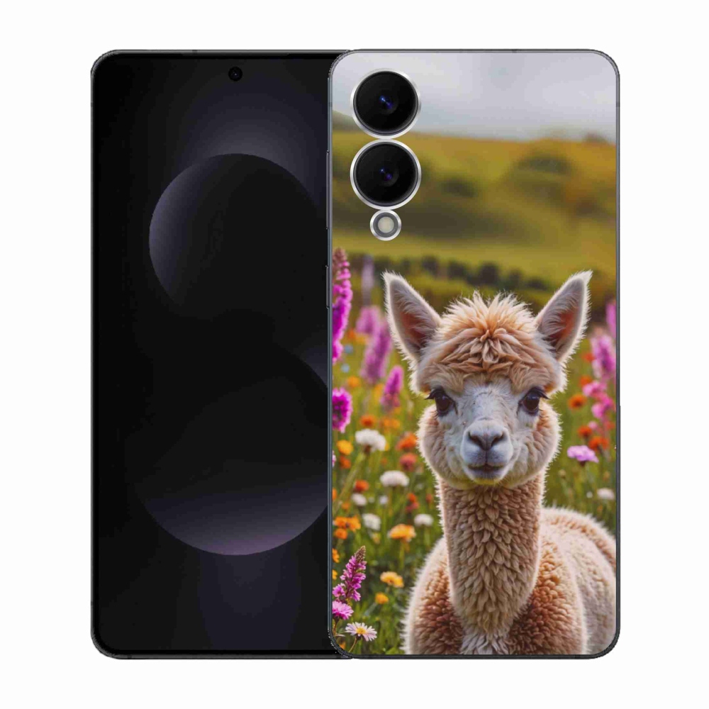 Gelový kryt mmCase na Samsung Galaxy S25 Edge - lama na louce