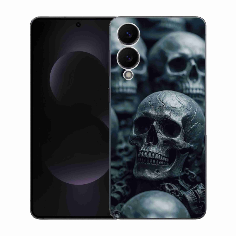 Gelový kryt mmCase na Samsung Galaxy S25 Edge - lebka 2