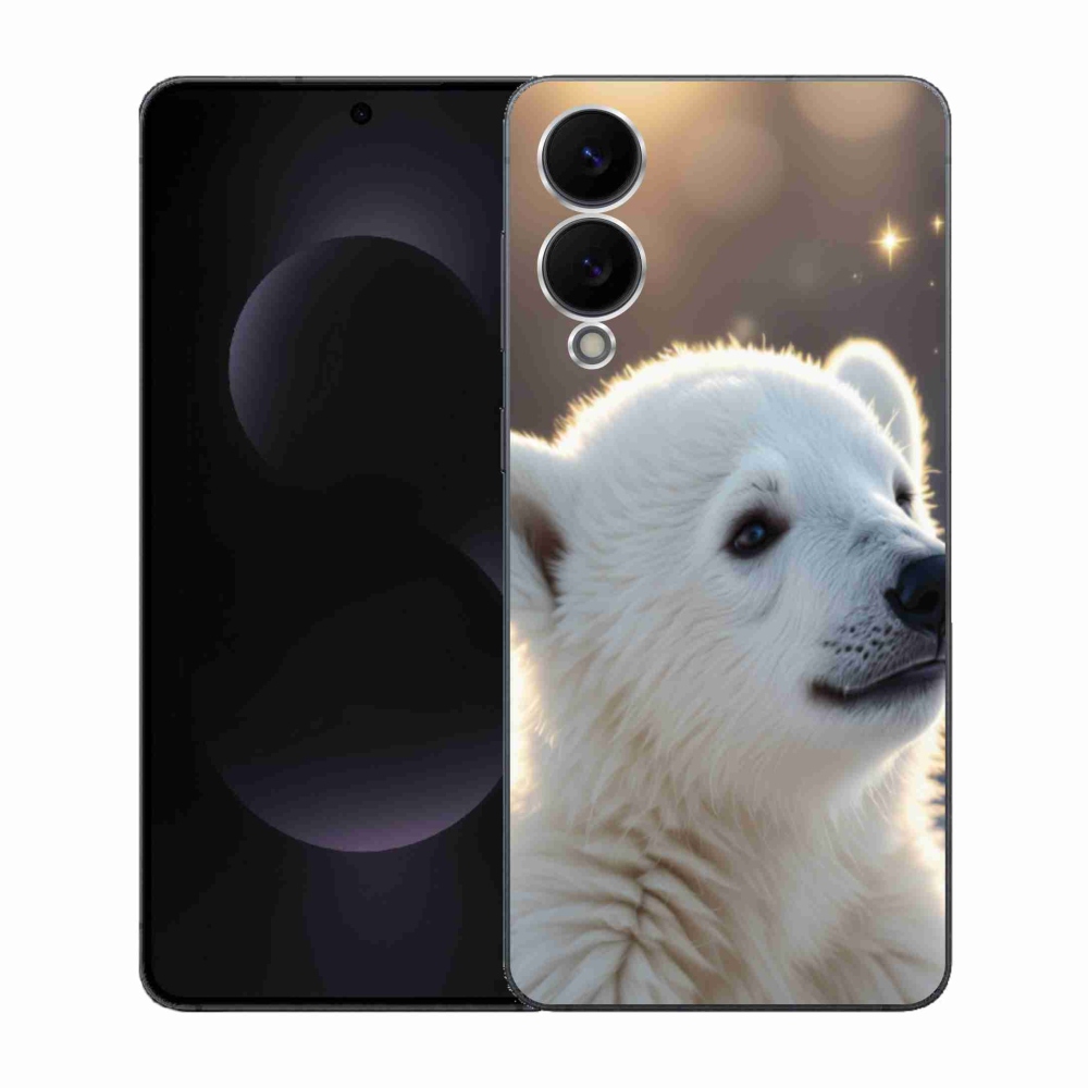 Gelový kryt mmCase na Samsung Galaxy S25 Edge - lední medvěd