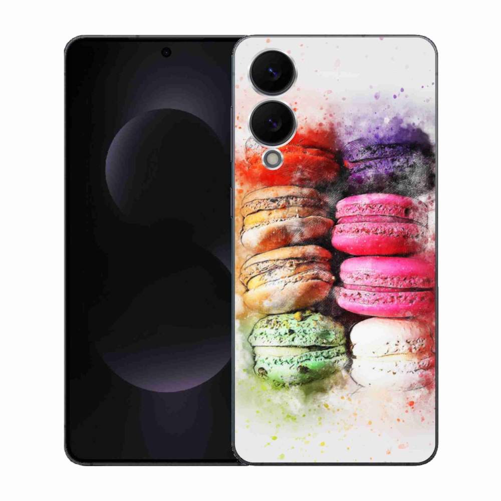 Gelový kryt mmCase na Samsung Galaxy S25 Edge - makrónky