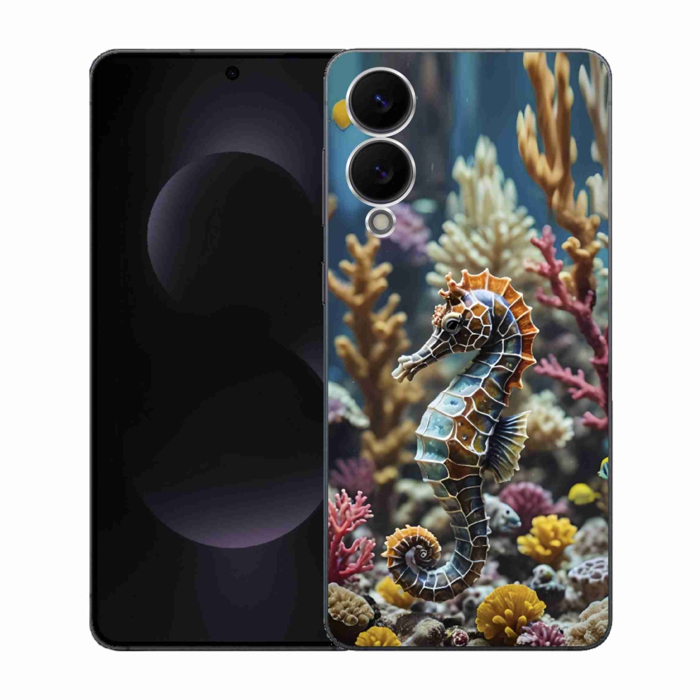 Gelový kryt mmCase na Samsung Galaxy S25 Edge - mořský koník 2