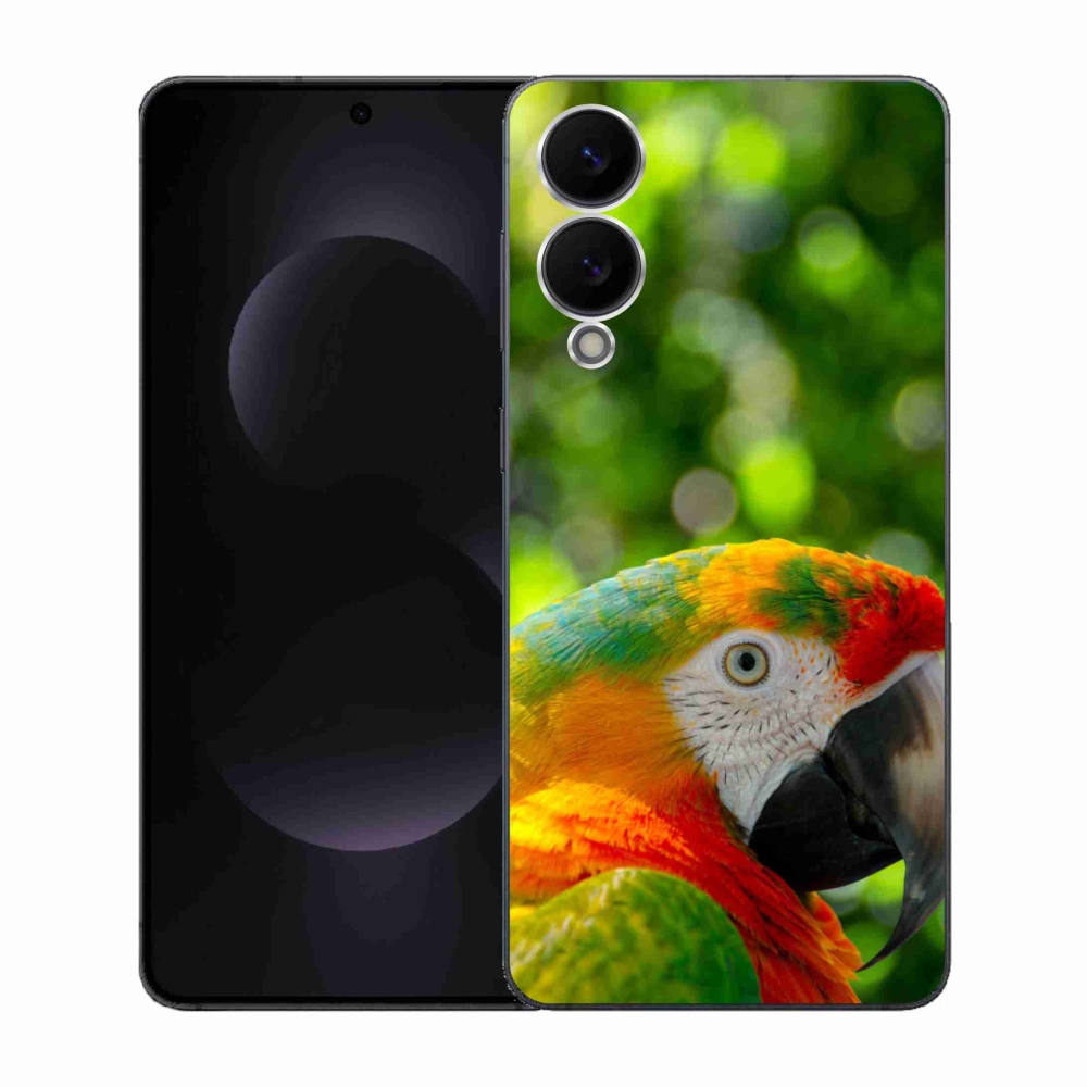 Gelový kryt mmCase na Samsung Galaxy S25 Edge - papoušek ara 3