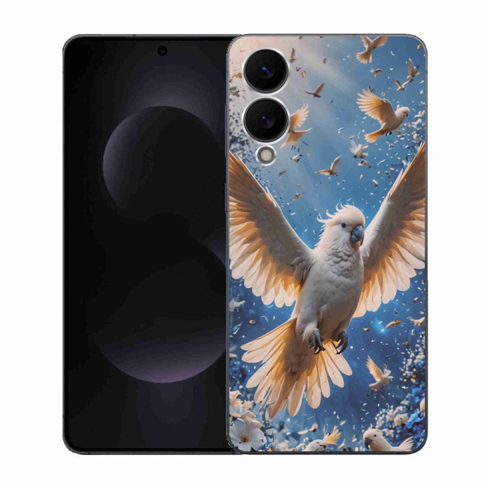 Gelový kryt mmCase na Samsung Galaxy S25 Edge - papoušek kakadu