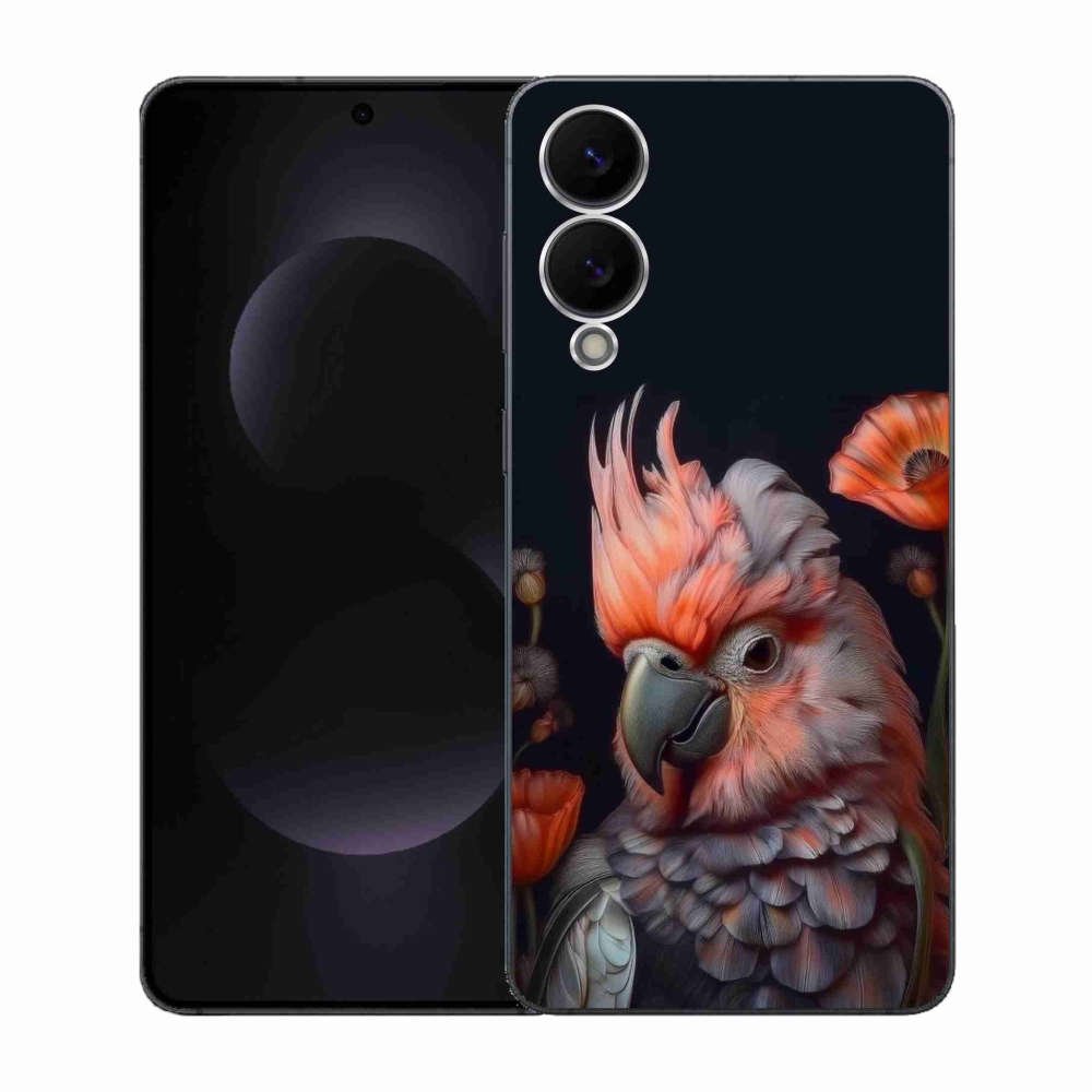 Gelový kryt mmCase na Samsung Galaxy S25 Edge - papoušek kakadu v barvách