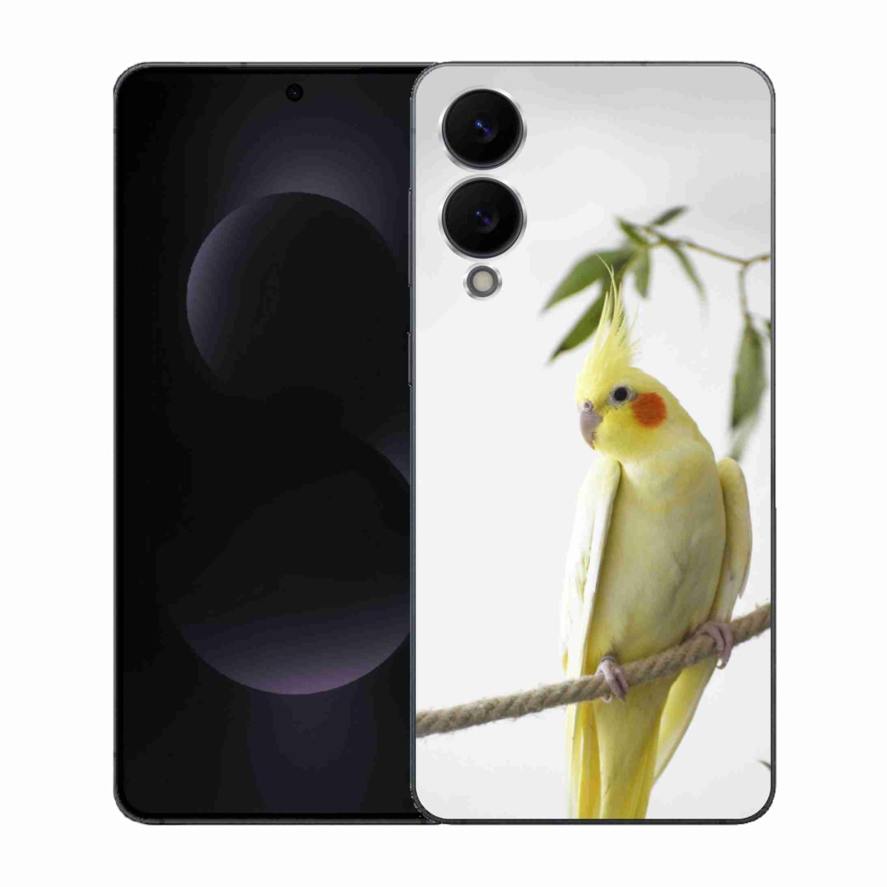 Gelový kryt mmCase na Samsung Galaxy S25 Edge - papoušek korela chocholatá