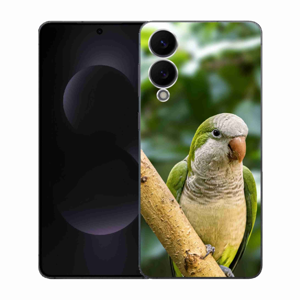 Gelový kryt mmCase na Samsung Galaxy S25 Edge - papoušek mníšek