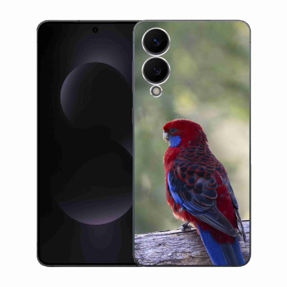 Gelový kryt mmCase na Samsung Galaxy S25 Edge - papoušek rosela