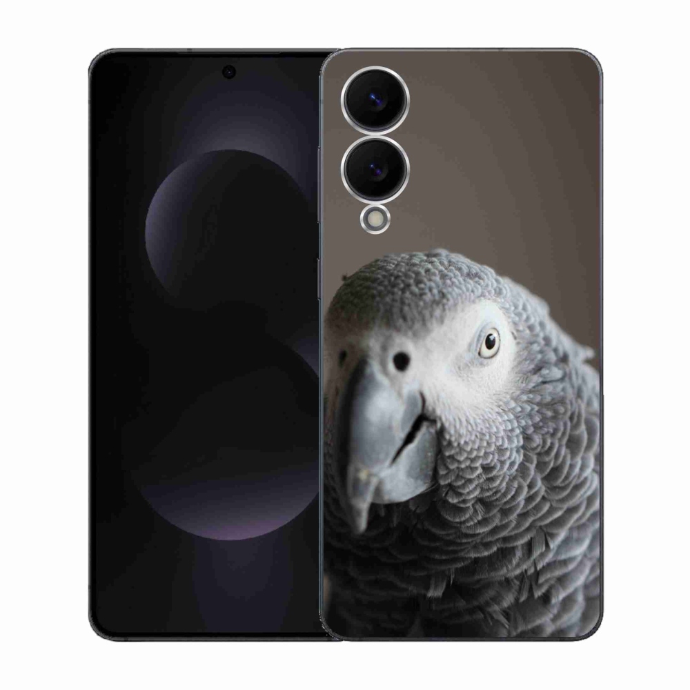 Gelový kryt mmCase na Samsung Galaxy S25 Edge - papoušek žako 2