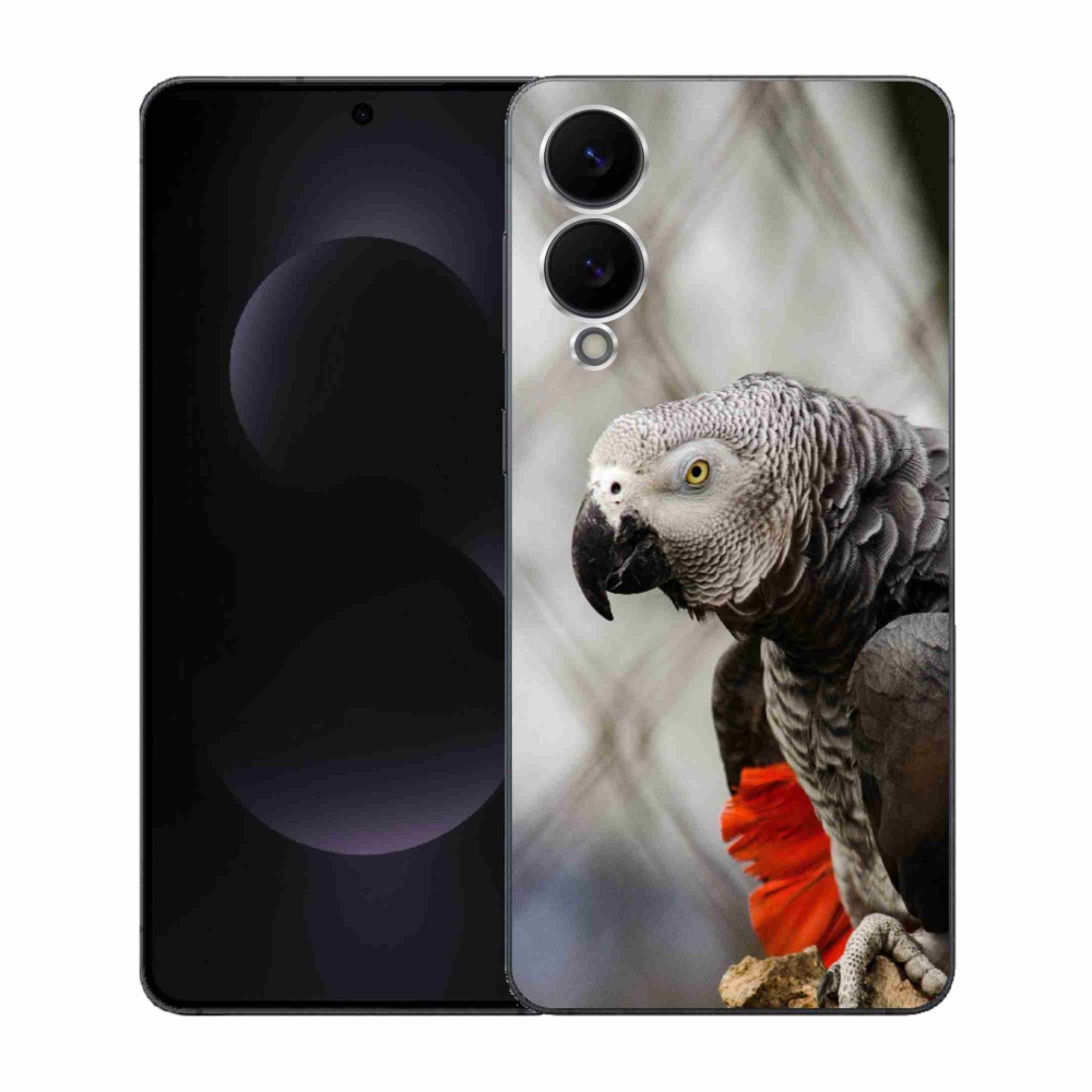 Gelový kryt mmCase na Samsung Galaxy S25 Edge - papoušek žako 3