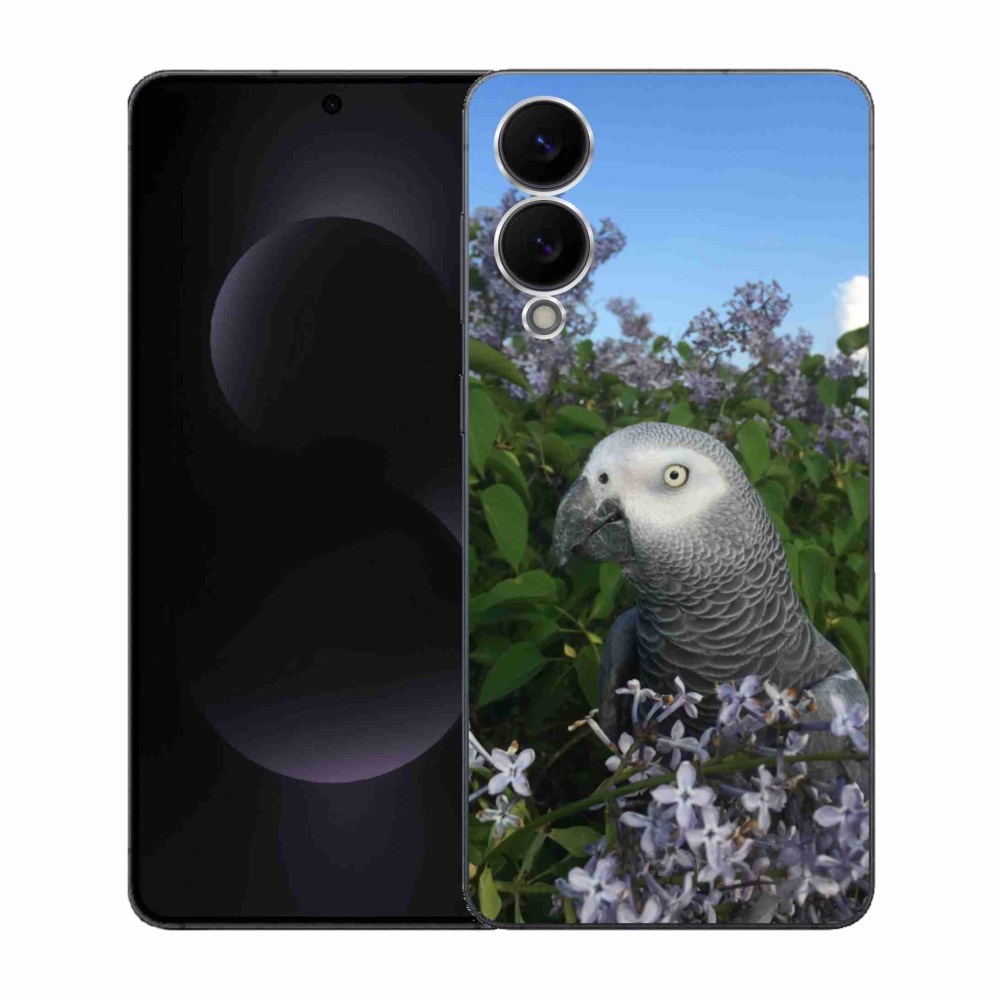 Gelový kryt mmCase na Samsung Galaxy S25 Edge - papoušek žako