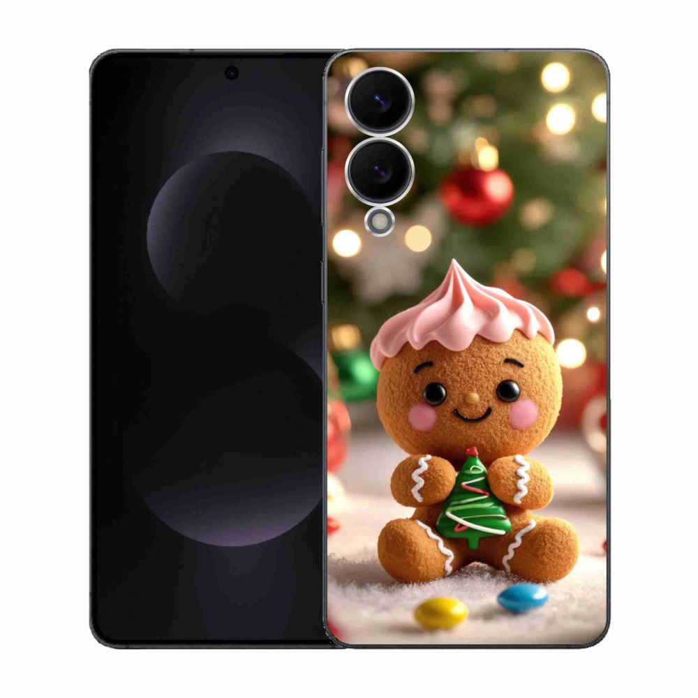 Gelový kryt mmCase na Samsung Galaxy S25 Edge - perníček