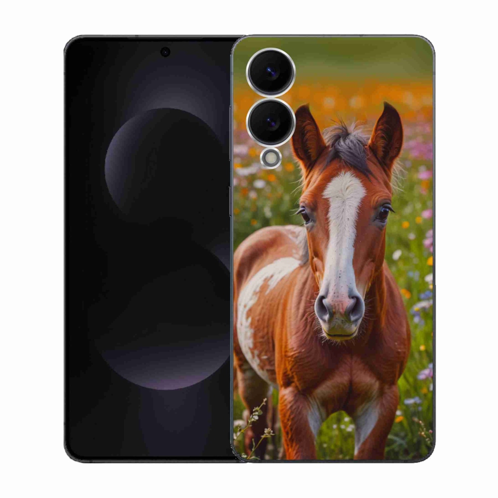 Gelový kryt mmCase na Samsung Galaxy S25 Edge - roztomilé hříbě