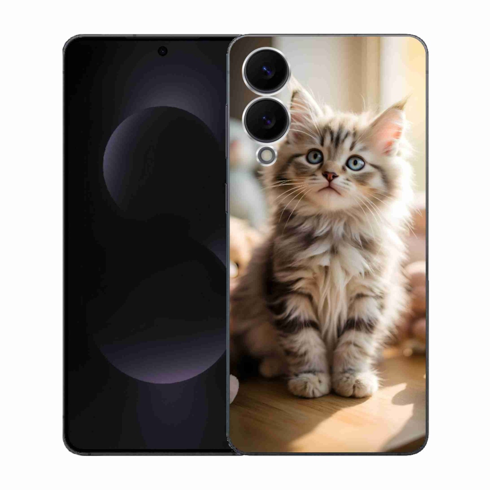 Gelový kryt mmCase na Samsung Galaxy S25 Edge - roztomilé kotě 10