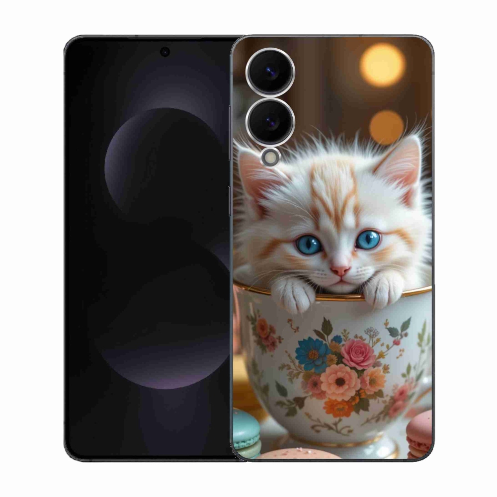 Gelový kryt mmCase na Samsung Galaxy S25 Edge - roztomilé kotě 6