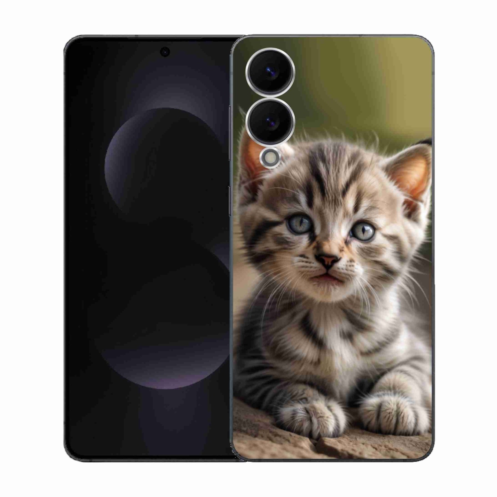 Gelový kryt mmCase na Samsung Galaxy S25 Edge - roztomilé kotě 9