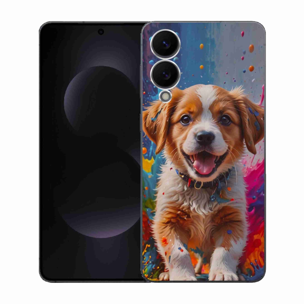 Gelový kryt mmCase na Samsung Galaxy S25 Edge - roztomilé štěně 3