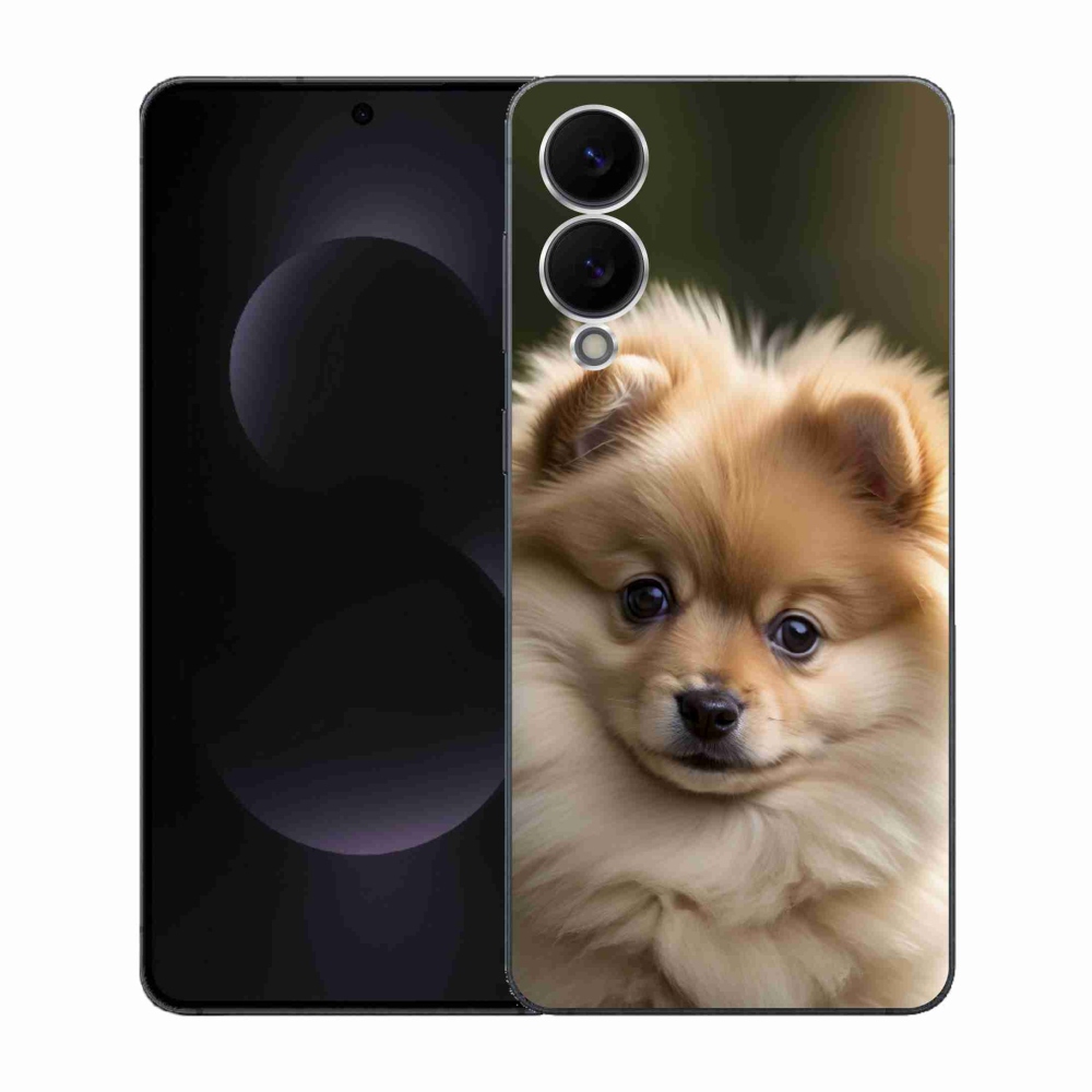 Gelový kryt mmCase na Samsung Galaxy S25 Edge - roztomilý pomeranian 2