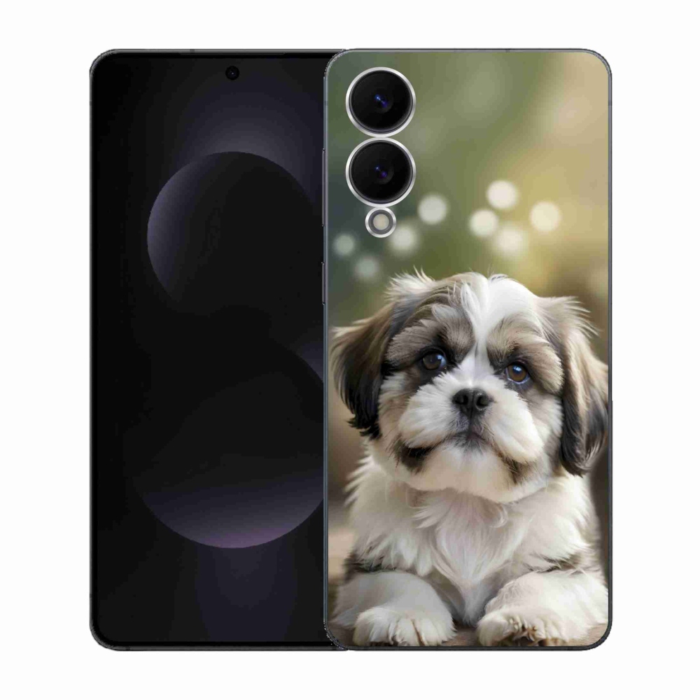Gelový kryt mmCase na Samsung Galaxy S25 Edge - roztomilý shih-tzu