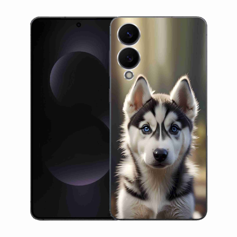 Gelový kryt mmCase na Samsung Galaxy S25 Edge - roztomilý sibiřský husky