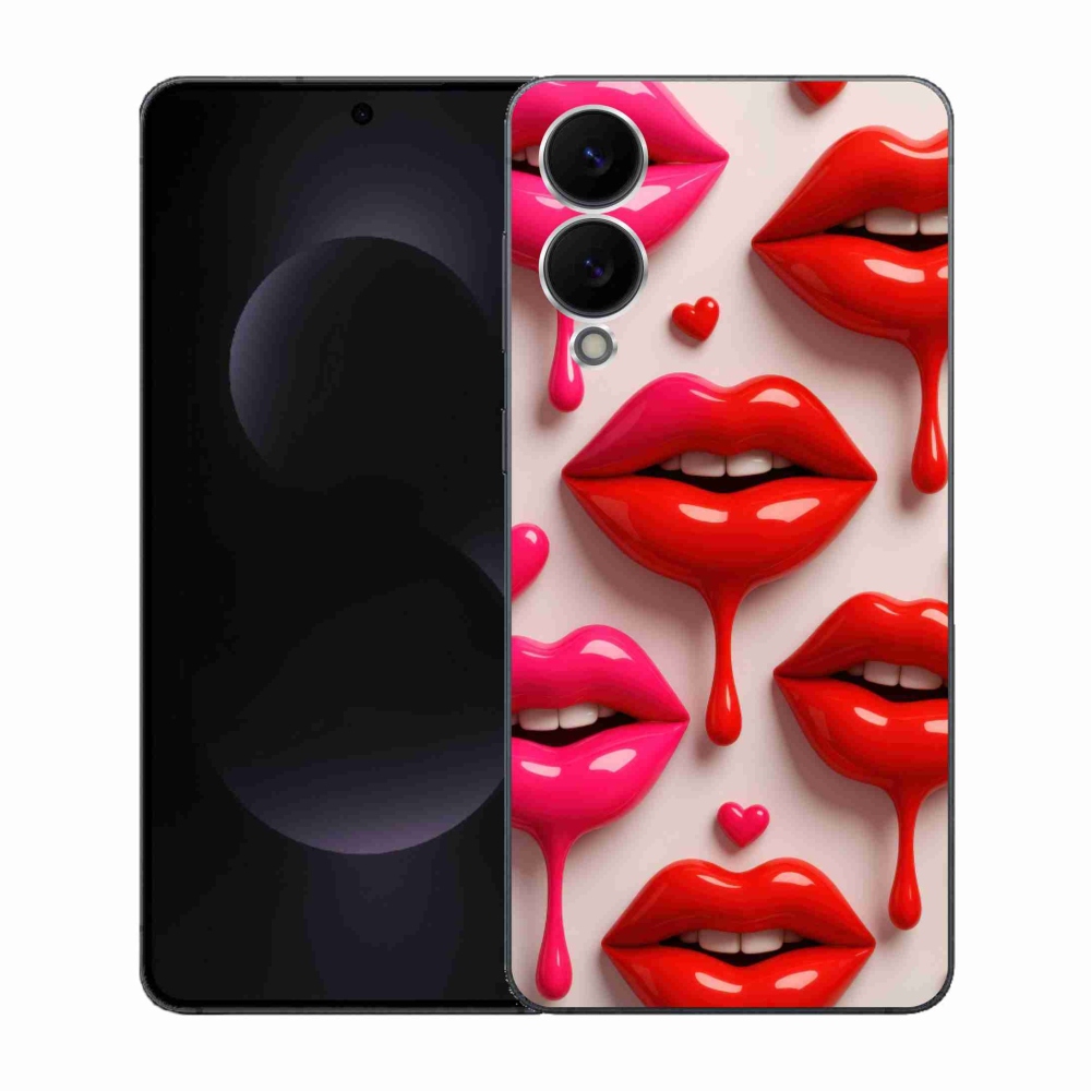 Gelový kryt mmCase na Samsung Galaxy S25 Edge - rty 2