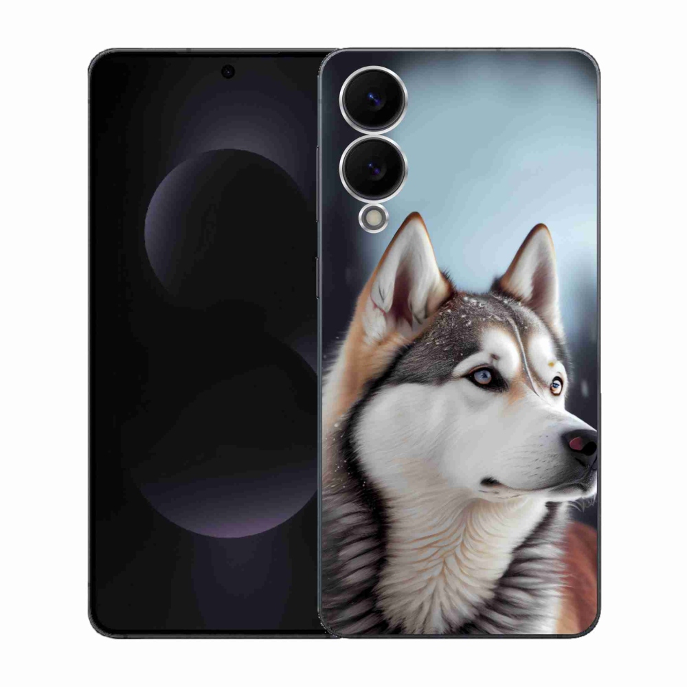 Gelový kryt mmCase na Samsung Galaxy S25 Edge - sibiřský husky