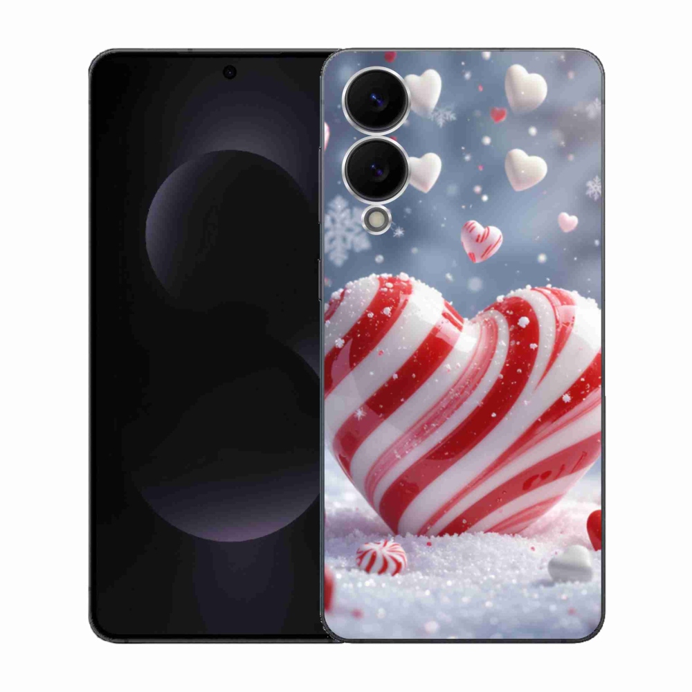 Gelový kryt mmCase na Samsung Galaxy S25 Edge - sladké srdce