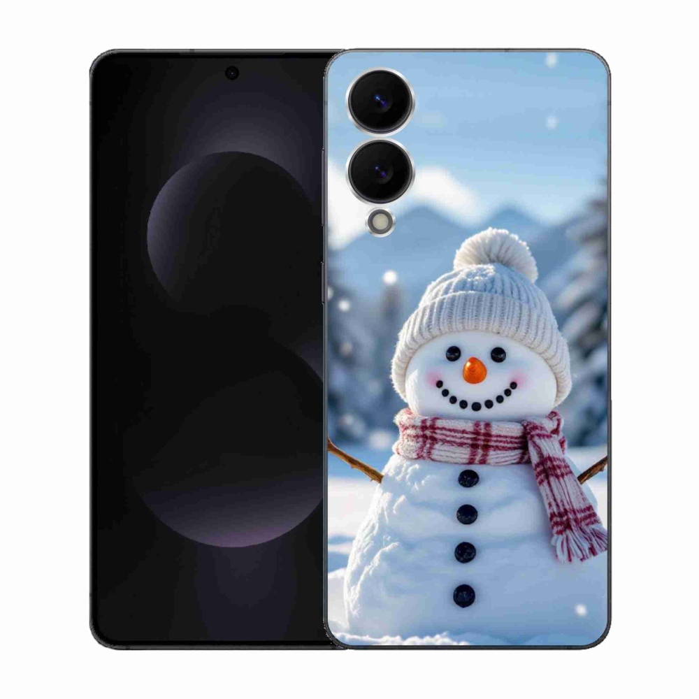 Gelový kryt mmCase na Samsung Galaxy S25 Edge - sněhulák 3