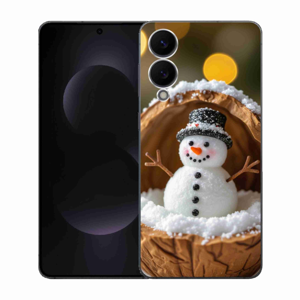 Gelový kryt mmCase na Samsung Galaxy S25 Edge - sněhulák 4