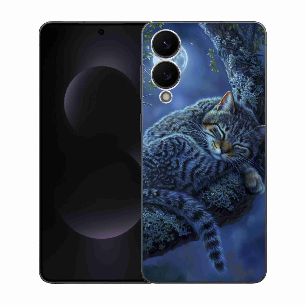 Gelový kryt mmCase na Samsung Galaxy S25 Edge - spící kočka