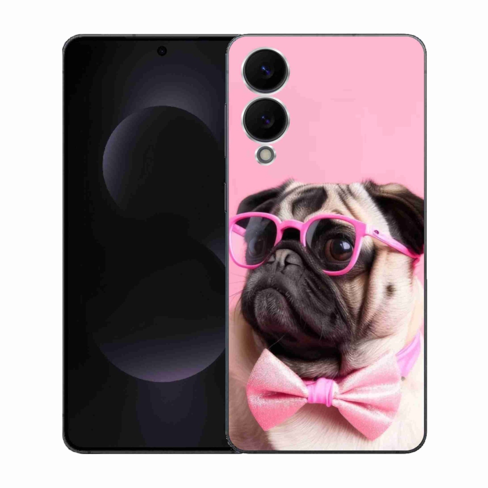 Gelový kryt mmCase na Samsung Galaxy S25 Edge - stylový mops