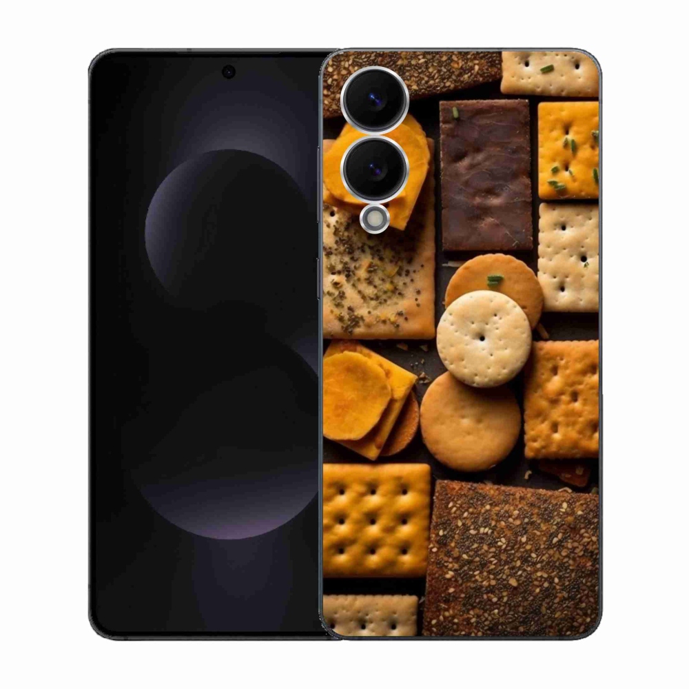 Gelový kryt mmCase na Samsung Galaxy S25 Edge - sušenky