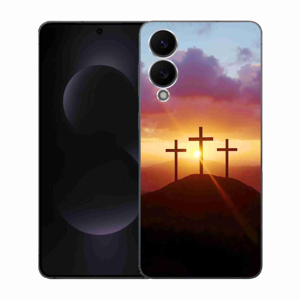 Gelový kryt mmCase na Samsung Galaxy S25 Edge - tři kříže