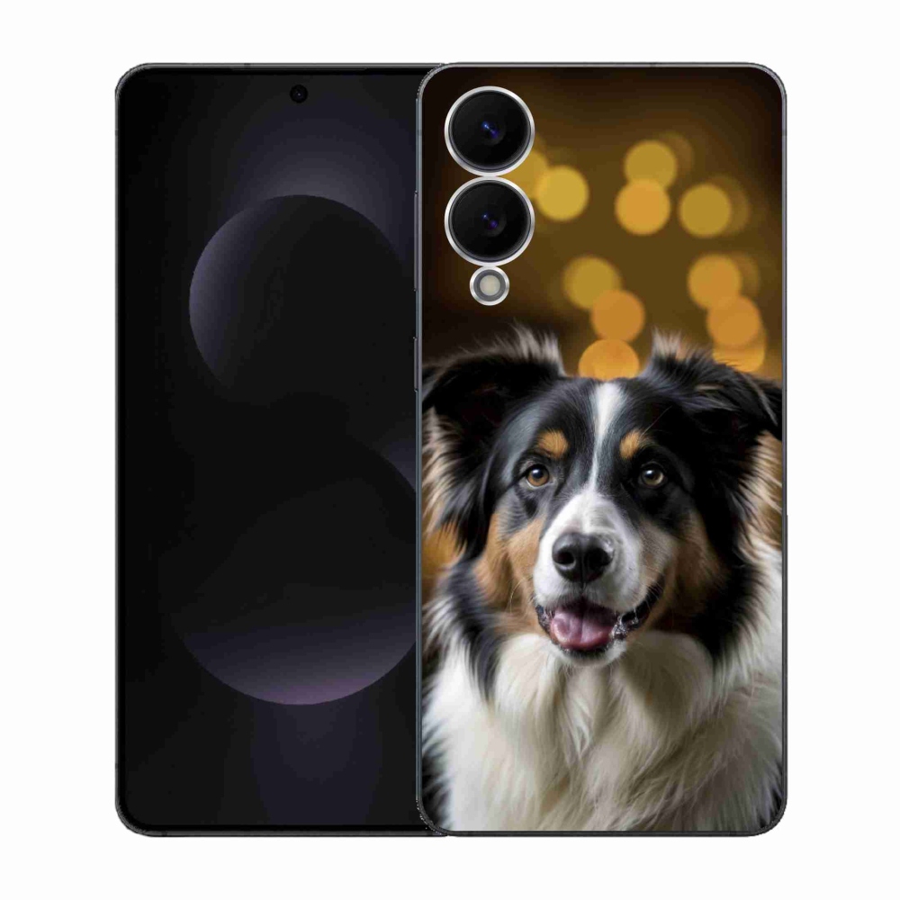 Gelový kryt mmCase na Samsung Galaxy S25 Edge - usměvavý australský ovčák