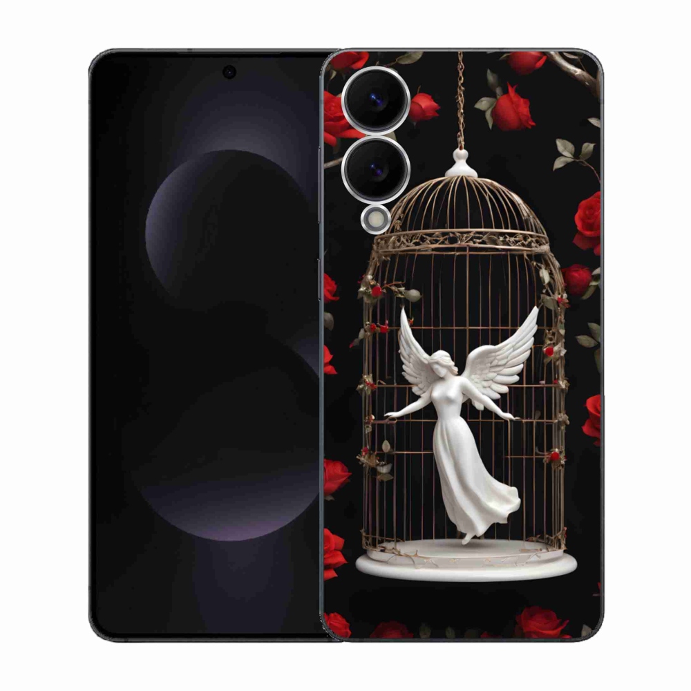 Gelový kryt mmCase na Samsung Galaxy S25 Edge - uvězněný anděl