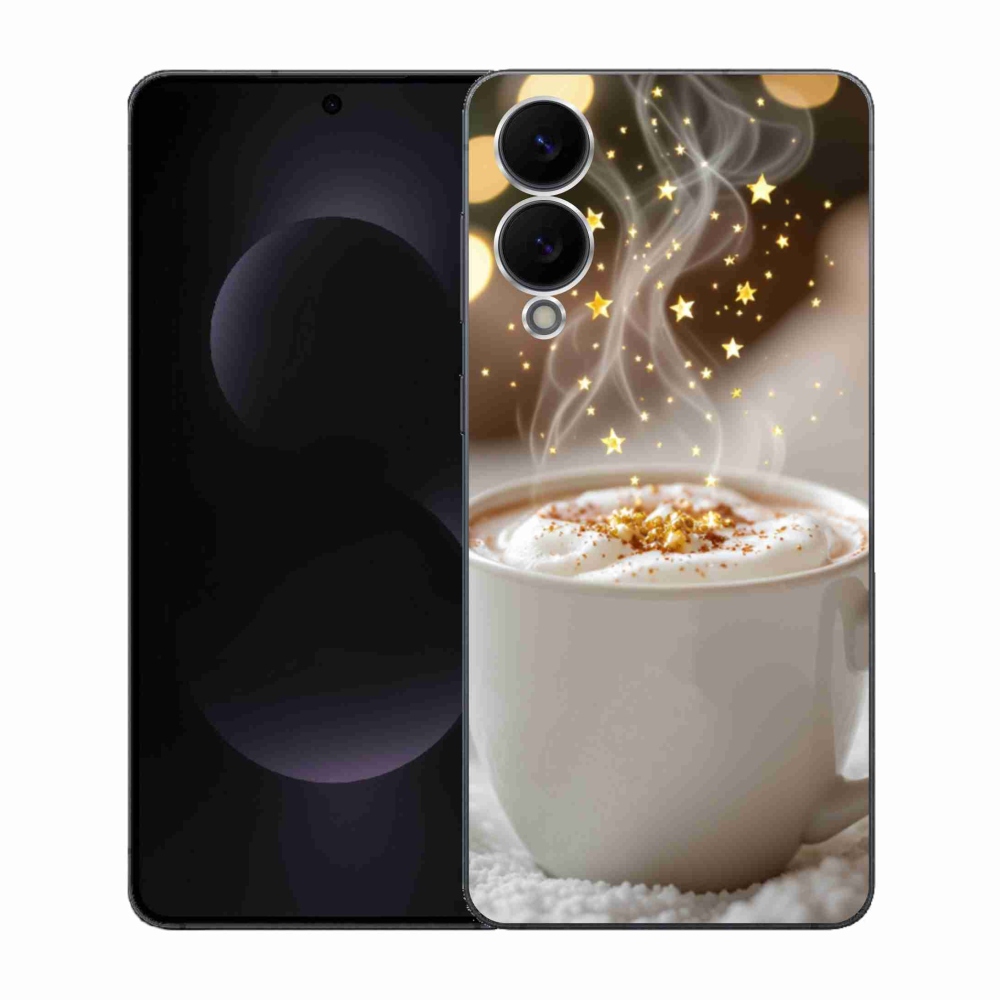 Gelový kryt mmCase na Samsung Galaxy S25 Edge - vánoční horký nápoj