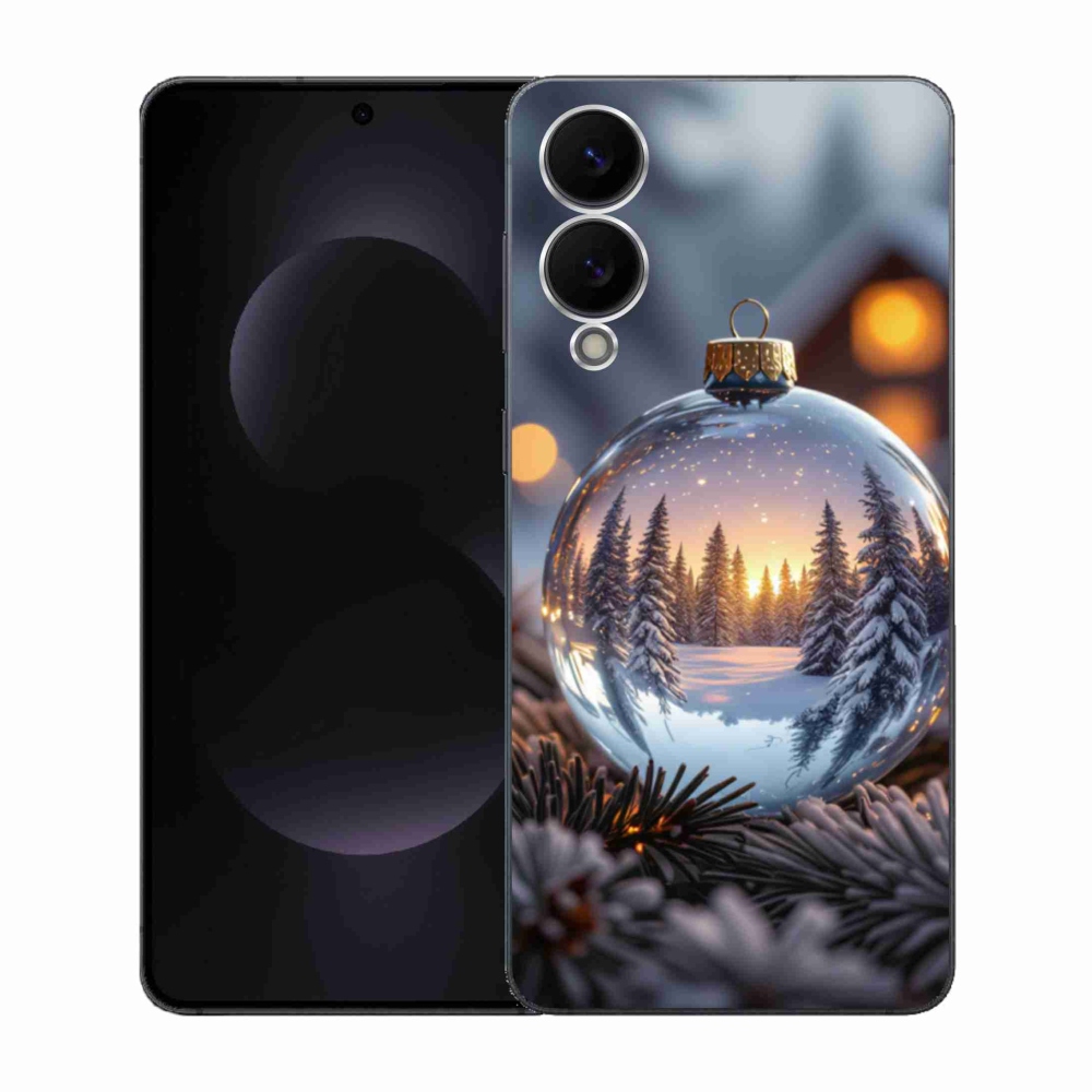 Gelový kryt mmCase na Samsung Galaxy S25 Edge - vánoční ozdoba