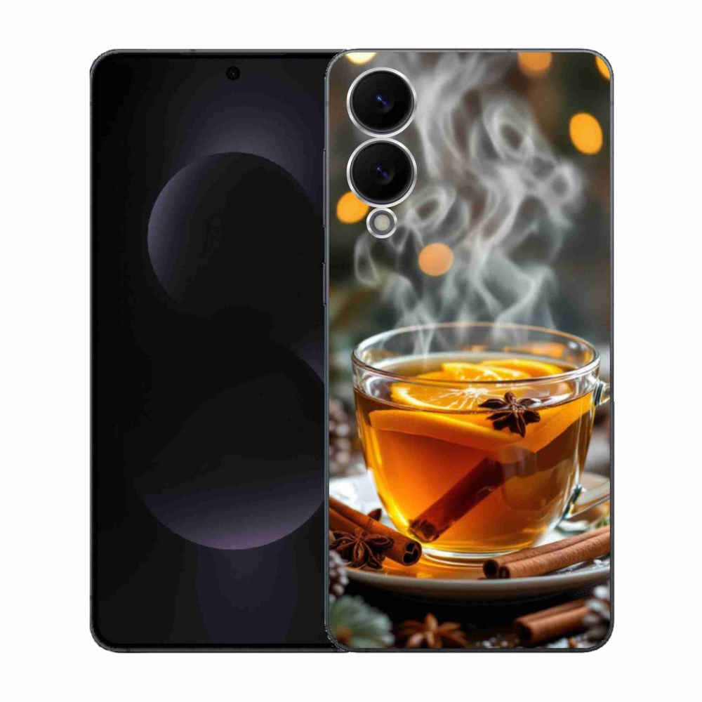 Gelový kryt mmCase na Samsung Galaxy S25 Edge - vánoční punč