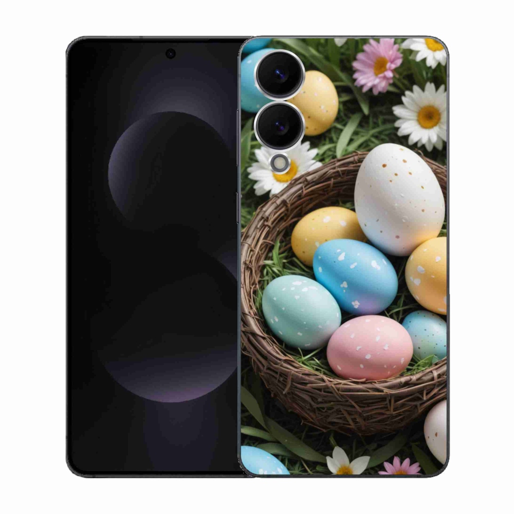 Gelový kryt mmCase na Samsung Galaxy S25 Edge - velikonoční vajíčka 2