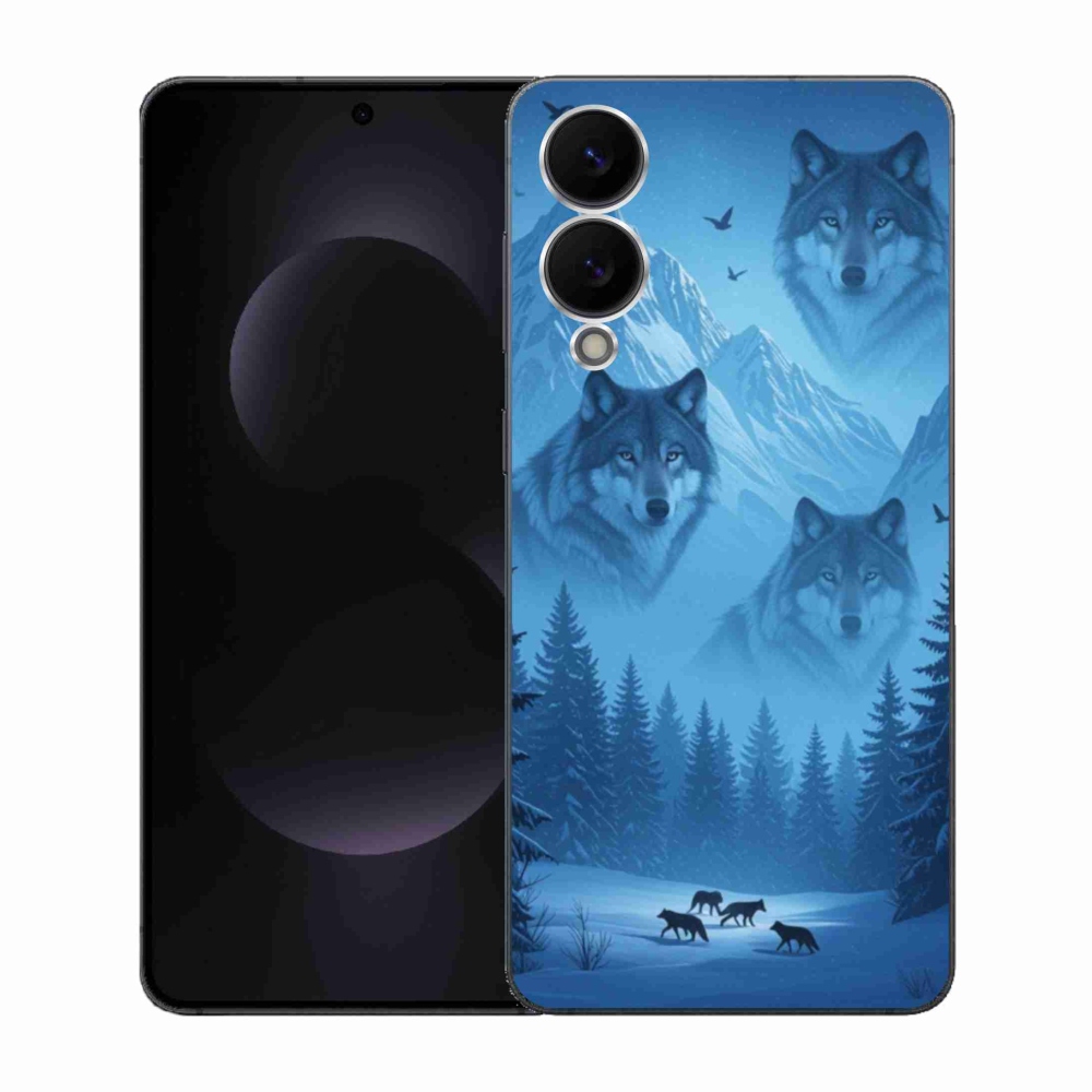 Gelový kryt mmCase na Samsung Galaxy S25 Edge - vlčí smečka