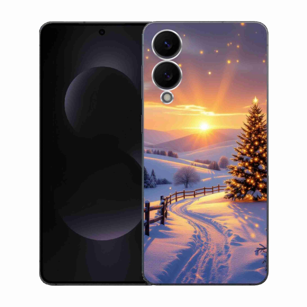 Gelový kryt mmCase na Samsung Galaxy S25 Edge - zimní krajina