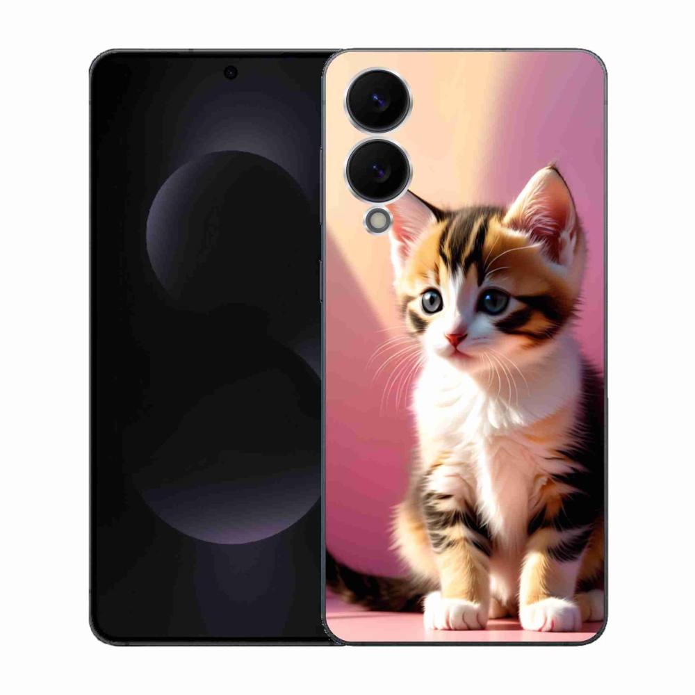 Gelový kryt mmCase na Samsung Galaxy S25 Edge - zvědavé kotě 2