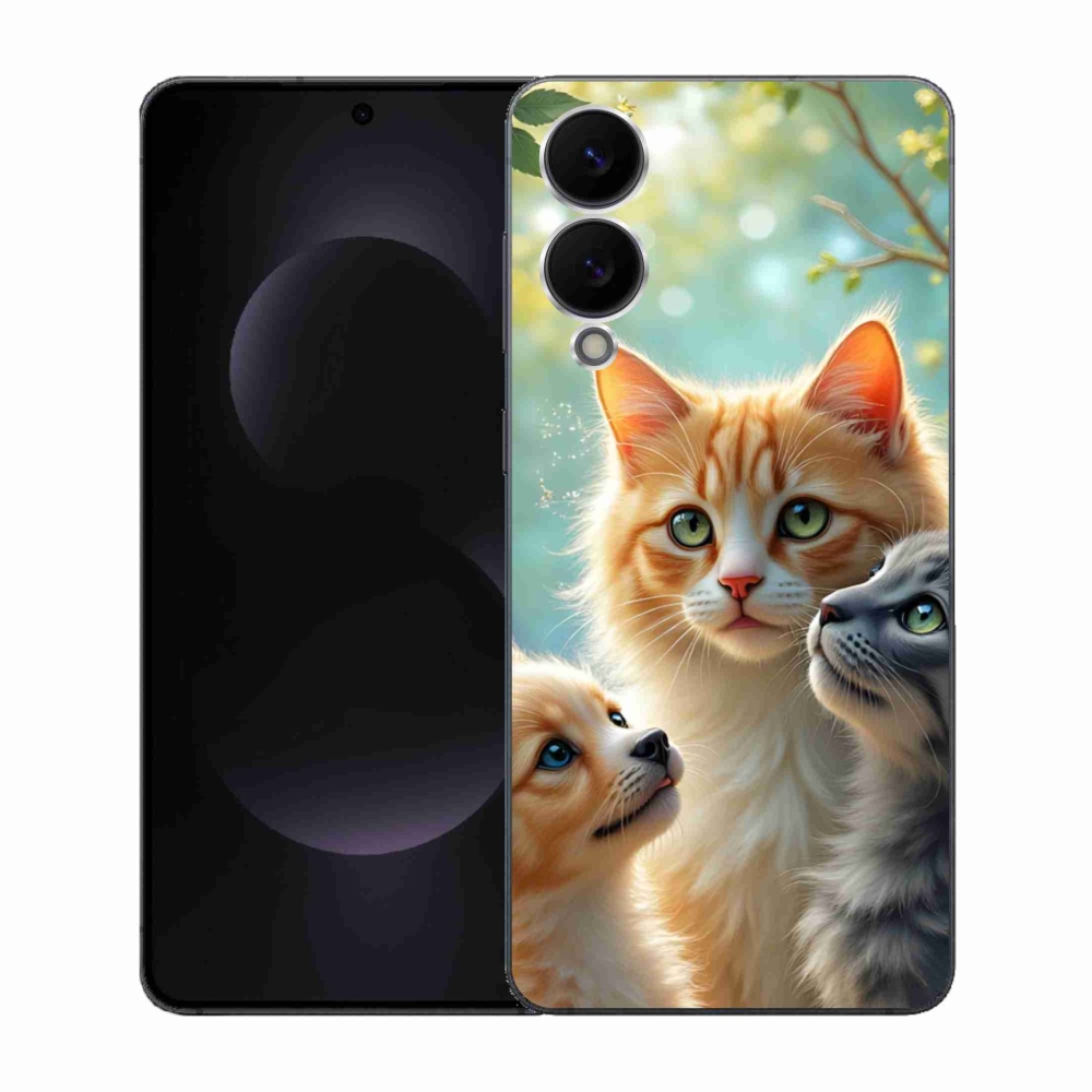 Gelový kryt mmCase na Samsung Galaxy S25 Edge - zvířecí přátelství 2