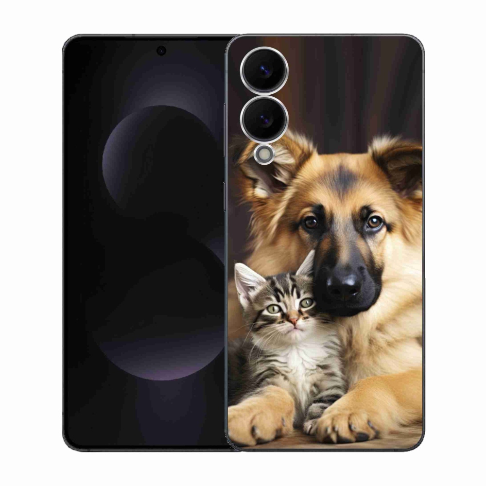 Gelový kryt mmCase na Samsung Galaxy S25 Edge - zvířecí přátelství