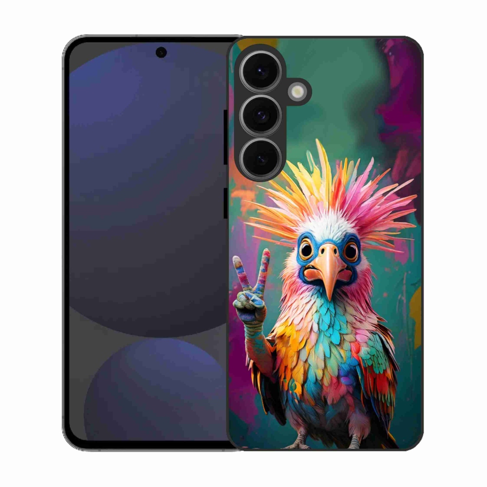 Gelový kryt mmCase na Samsung Galaxy S25 FE - barevný rebel