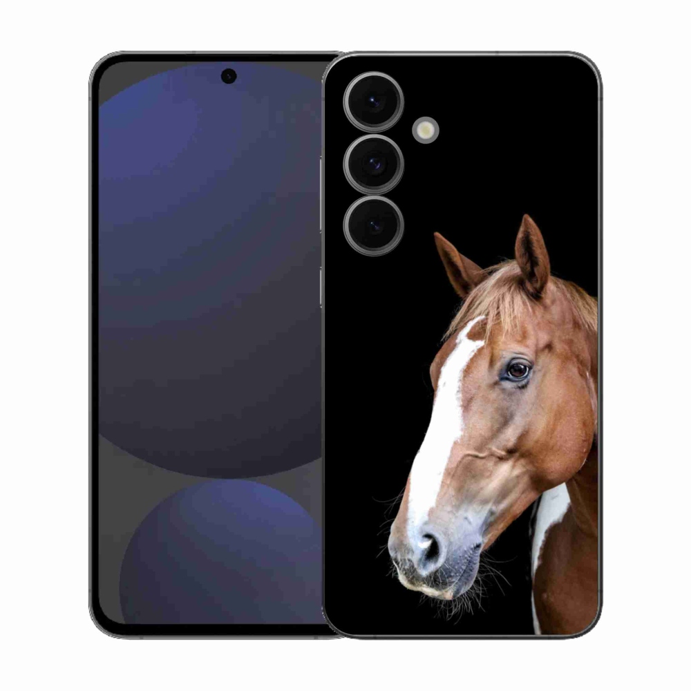 Gelový kryt mmCase na Samsung Galaxy S25 FE - hnědý kůň 3