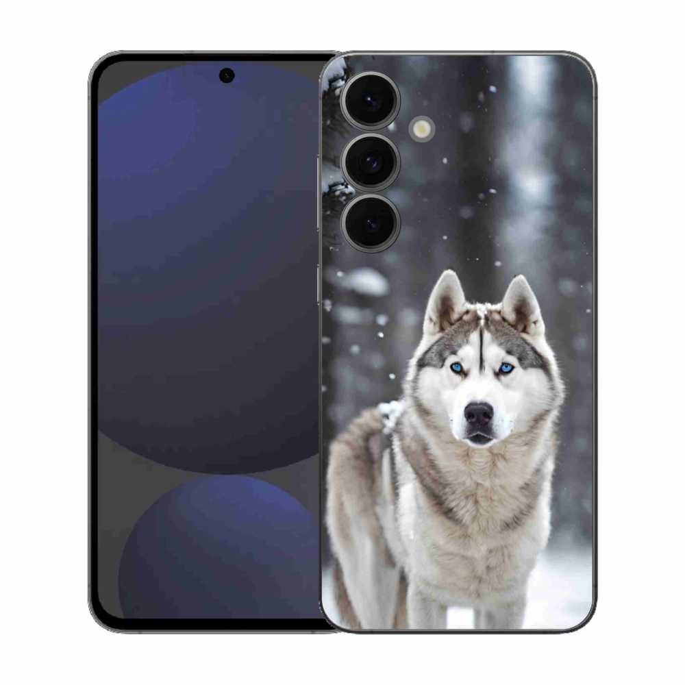 Gelový kryt mmCase na Samsung Galaxy S25 FE - husky 2