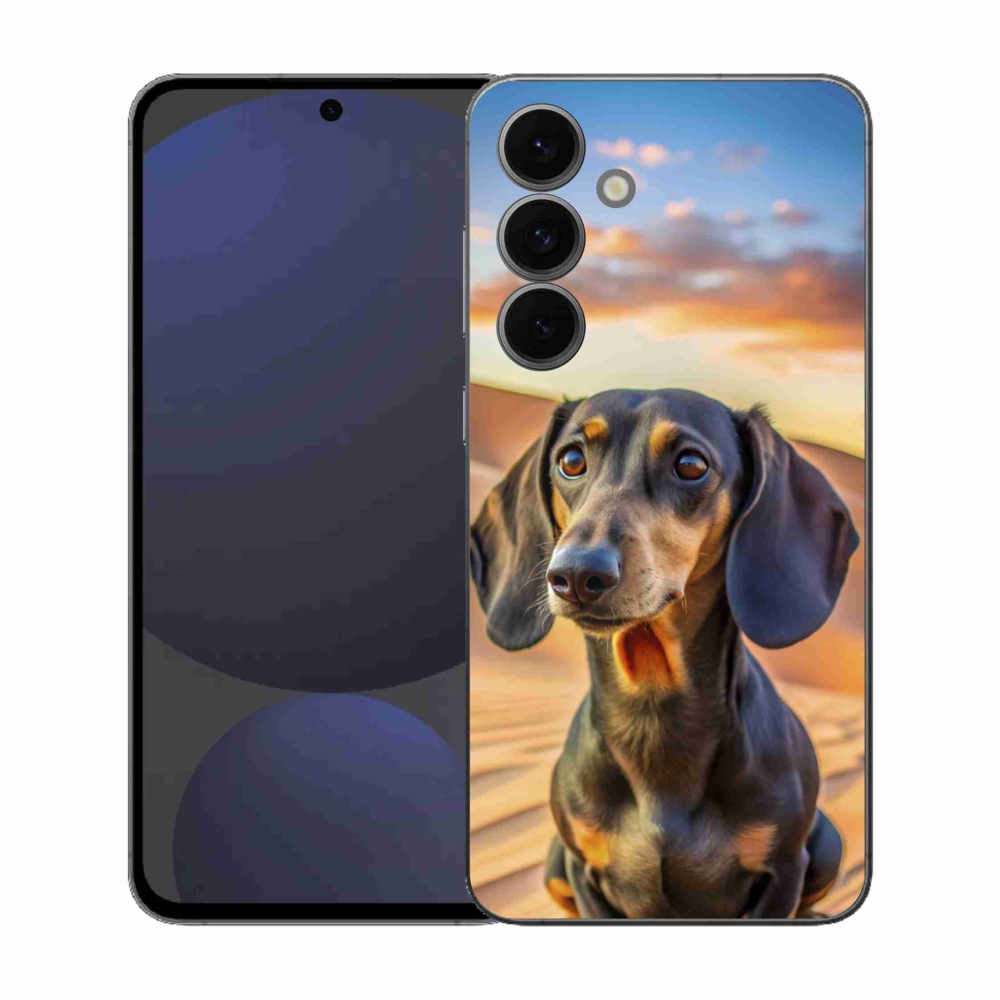 Gelový kryt mmCase na Samsung Galaxy S25 FE - jezevčík 3 